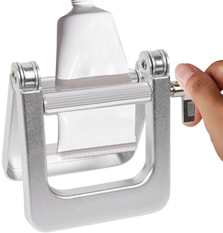 Toothpaste Squeezer, Aluminum Tube Dispenser, Heavy-Duty Ergonomic Roller, Efficient Bathroom Organizer, Ideal for Toothpaste, Hair Dye, Cosmetic Cream Tubes, Daily Household Use