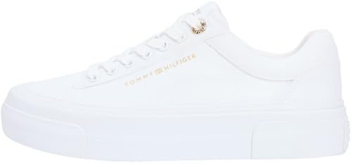 Tommy Hilfiger Damen Th Foxing Platform Canvas Fw0fw09480Low Top