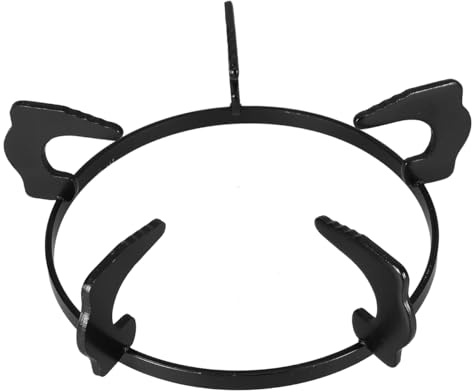 Didiseaon Support Pour Cuisinière À Gaz En Fonte Anneau De Wok Antidérapant Support De Poêle Et De Casserole Base Ronde 8.58X8.58X2.52In Accessoire Cuisine Domestique