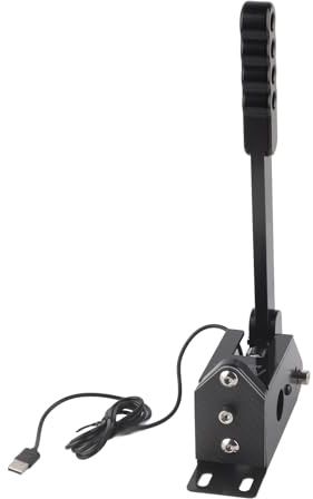 aqxreight 64-Bit-USB-Handbrems-PC für Professionelle Gaming-Peripheriegeräte für T500 SIM-Rennspiele, Gewichtsgefräst, CNC-stabil, Alle USB-Handbremse, Lineares Spiel