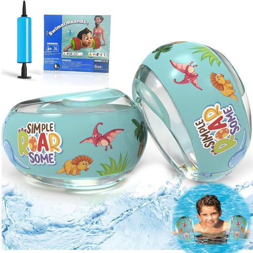 Schwimmflügel Kinder 3-6 Jahre, Schwimmflügel ab 1 Jahr, Auftriebshilfe für sicheres Schwimmen Lernen, Rutschfester Halt ohne Verrutschen, Sicherer & Passgenauer Sitz, Empfohlenes Gewicht 6-25KG