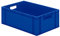 EURO-Behälter | Wände und Boden geschlossen | LxBxH 600 x 400 x 210 mm | Blau | VE 5 Stk