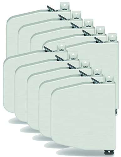 Mini Gurtwickler Aufputz 14mm - schwenkbarer Rolladen Gurtaufwickler für Jalousie und Rollo, Aufschraubwickler Rolladengurt Aufwickler Reparaturset - OHNE Gurt - 10 Stück