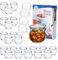 MamboCat Weck Set de 24 Pots Tulipes 370 ML + 24 couvercles en Verre RR80 + livret de Recettes Pots à Confiture Transparents Ø 9 cm pour Conserver et Mettre en Pot