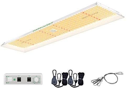 MARS HYDRO TSL 2000 - Lampada a LED per coltivazione idroponica, 90 x 150 cm, spettro completo, per piante da interno, fioritura vegetale, con LED bianco aggiornato, luci per coltivazione idroponica