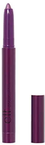 e.l.f. No Budge Shadow Stick, Langlebiger, Wischfester Metallic-Lidschatten, Vegan & Tierversuchsfrei, Rich Amethyst, 1,6 g