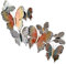 Metall Wand-Bild Schmetterlinge bunt 60 x 105cm Deko-Skulptur Wanddeko Metallbild