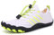 Teechodina Unisex Traillaufschuhe Herren Damen Wanderschuhe Barfußschuhe Laufschuhe Knit Sneaker Fitnessschuhe Fivefinger Zehenschuhe, Weiß-B, 44