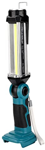 Taingwei Luce da lavoro a LED da 2000 lm per batteria al litio Makita 18 V LXT, torcia da 25 W per campeggio, riparazione auto, emergenza e illuminazione in cantiere