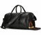 Reisetaschen Herren echt Leder Weekender Tasche Großen Kapazität Reisetasche Unisex Vintage Handgepäck Bag, 9429 Schwarz