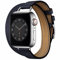 HEYOZURY Compatible con Apple Watch 10 Correa Mujeres Slim Double Tour 41mm 45mm 40mm 44mm 49mm Cuero Genuino Delgado de Doble Recorrido Para Original iWatch Series 10/9/8/7/6/5/4/3/2/1/SE