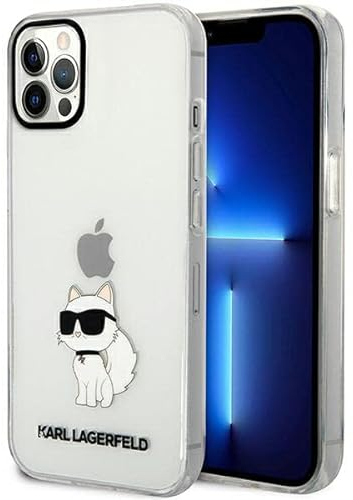 Karl Lagerfeld KLHCP12MHNCHTCT Hülle für iPhone 12/12 Pro 6,1 transparent hardcase Ikonik Choupette