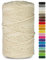 Netuno 1x Makramee Garn Elfenbein mit goldenem Metallfaden 3mm 100m Baumwollkordel Textilgarn Kordelband Naturgarn Naturbaumwolle Garn für Makramee Baumwollgarn Dekoschnur farbig Cotton Cord Macrame