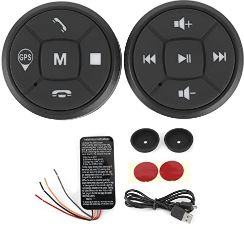 Telecomando Al Volante, Pulsante Multimediale Car Audio Volante Riproduzione Musicale Telecomando per Android