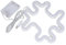 Gadpiparty 3 Stk Led-symbollicht Neonlicht-symbol Neon-hängelampe Led-neon-nachtlampe Hashtag-leuchtreklame Neon-nachtlicht Leuchtreklamen Für Zimmer Neonlampe Plastik Wandlampe Weiß Anzahl