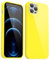 Svanove for iPhone 12 Pro Max Case Silicone, Glossy Soft Rubber Gel Jelly Cute Protective Plastic Simple Plain Phone Case Cover for Women Girl, Slim Thin Flexible Shockproof TPU, Yellow