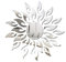 Sonne Muster Spiegel Aufkleber Silber Acryl Spiegel Blatt Hause DIY Wand Dekor Sonne Blume Spiegel Aufkleber