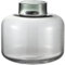 KAYLETIN Vase court en verre noir pour fleurs, vases à fleurs courts pour tulipes, vases ronds en verre pour anniversaire, mariage, pendaison de crémaillère, anniversaire de mariage, fiançailles, 15