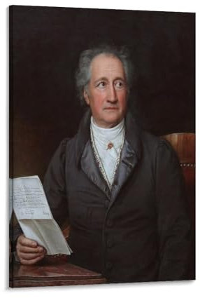 Johann Wolfgang Von Goethe Portray-Poster, Kunstposter, Leinwand, Gemälde, Dekor, Wanddruck, Foto, Zuhause, moderne dekorative Poster, 20 x 30 cm