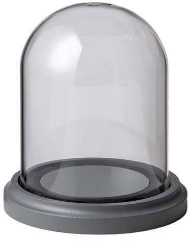 Glasvitrine, Tischvitrine, Glaskuppel, Cloche, Glasglocke mit Sockel, verschiedene Größen(12 * 26cm)