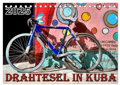 Drahtesel in Kuba (Tischkalender 2026 DIN A5 quer), CALVENDO Monatskalender: Unterschiedliche Fahrrad-Modelle in Havanna (CALVENDO Mobilitaet)