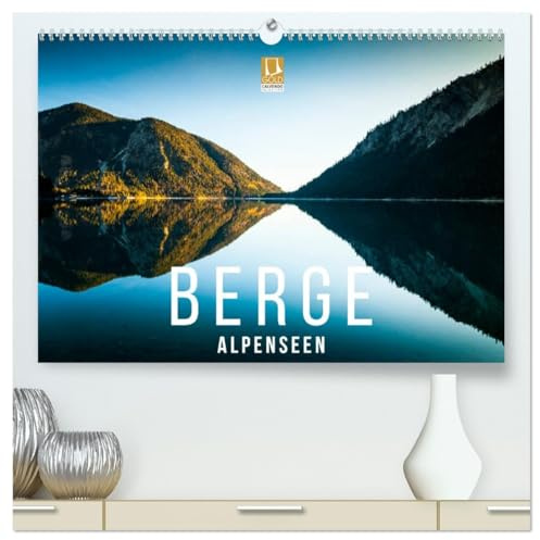 Berge. Alpenseen (hochwertiger Premium Wandkalender 2026 DIN A2 quer), Kunstdruck in Hochglanz: Eindrucksvolle Motive aus der Alpenregion in 4 Jahreszeiten (CALVENDO Natur)