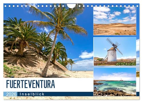 FUERTEVENTURA - Inselblick (Wandkalender 2026 DIN A4 quer), CALVENDO Monatskalender: Einblicke quer über die Insel mit fastzinierenden Bildern (CALVENDO Natur)
