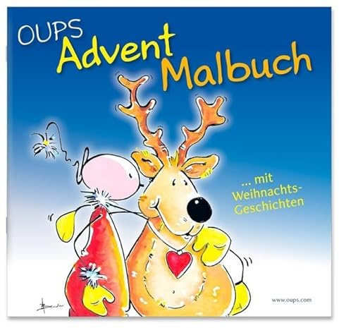 Oups Advent-Malbuch mit Weihnachtsgeschichten
