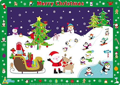 Little Wigwam - Frohe Weihnachten Platzdeckchen Platzset Tischset Für Kinder (Englisch)