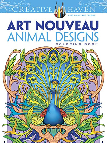 Creative Haven Art Nouveau Animal Designs Coloring Book (Adult Coloring Books: Animals)