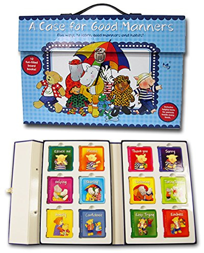 A Case of Good Manners Children's Collection Fun Ways To Learn Good Manners and Habits 12 Board Books Set (Kindness, Honesty, Sharing, Helping, Please, Sorry, Thank you & 5 More)