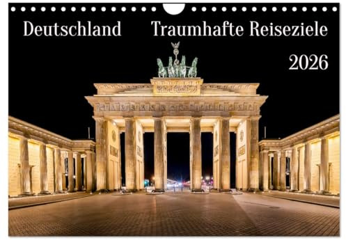Deutschland - Traumhafte Reiseziele (Wandkalender 2026 DIN A4 quer), CALVENDO Monatskalender: Viele wunderschöne Reiseziele von Deutschland perfekt fotografiert. (CALVENDO Orte)
