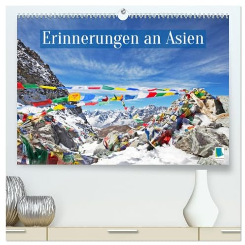 Erinnerungen an Asien (hochwertiger Premium Wandkalender 2026 DIN A2 quer), Kunstdruck in Hochglanz: Vielfältiges Asien: Taktshang, Taj Mahal, ... Wat, Tilla-Kori-Madrasa (CALVENDO Orte)