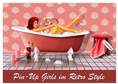 Pin-Up Girls im Retro Style by Mausopardia (Wandkalender 2026 DIN A2 quer), CALVENDO Monatskalender: Eine Reise in die 50er Jahre mit Oldtimern und sexy Pin-Up Girls. (CALVENDO Kunst)