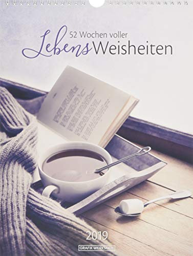 Wochenkalender 2019 LebensWeisheiten: Wochenkalender groß