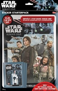 Topps R1S STSP2 Star Wars Rogue One Sammelsticker Starter-Pack Sticker-Album & 15 Aufkleber