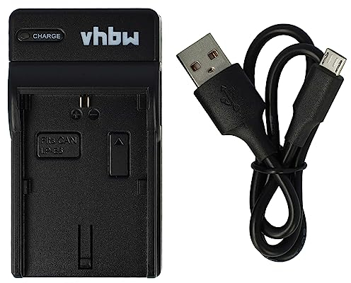vhbw USB Ladegerät kompatibel mit Blackmagic Pocket Cinema 4K Kamera Camcorder-Akku - Ladeschale, Ladekontrollanzeige