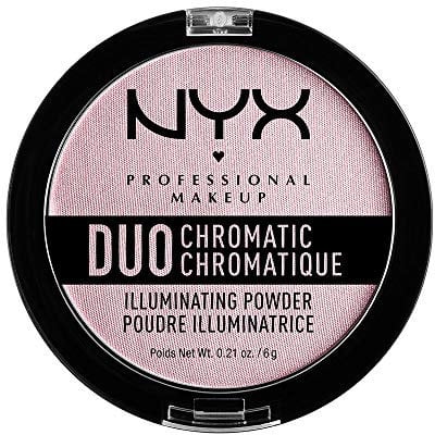 Nyx Professional Makeup Polvos Iluminadores Duo Chromatic Tono 2 Lavender Steel 6 G