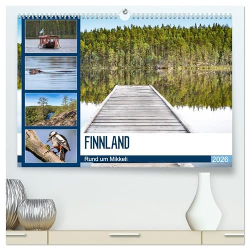 Finnland, Rund um Mikkeli (hochwertiger Premium Wandkalender 2026 DIN A2 quer), Kunstdruck in Hochglanz: FINNLAND - Land der Wälder und 1000 Seen (CALVENDO Natur)