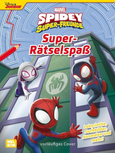 Marvel Spidey und seine Super-Freunde: Super-Rätselspaß: Labyrinthe, Suchbilder, Ausmalen und mehr! | Superhelden-Beschäftigungsbuch für Kinder ab 4 Jahren