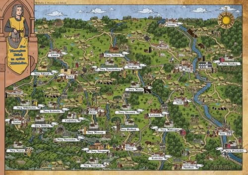 Jülich - Poster Unser Zuhause vor 700 Jahren: Das Herzogtum Jülichim späten Mittelalter