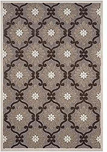 SAFAVIEH Traditionell Teppich für Wohnzimmer, Esszimmer, Schlafzimmer - Cottage Collection, Kurzer Flor, Hellbraun und Braun, 244 X 340 cm
