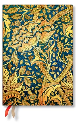 Paperblanks | 2024 Morris Windrush | William Morris | 18-Month Flexi | Midi | Horiztonal | 224 Pg | 80 GSM