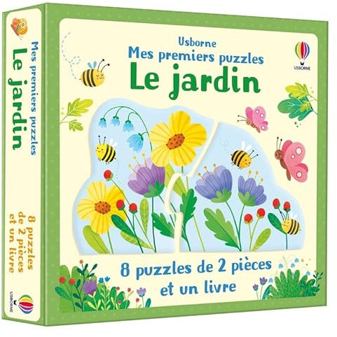 Le jardin - Mes premiers puzzles: Avec 8 puzzles de 2 pièces