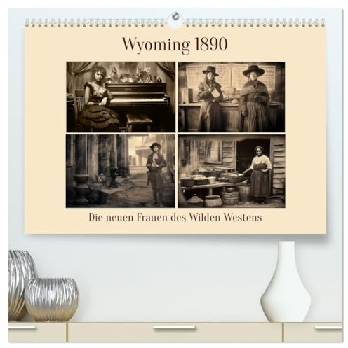 Wyoming 1890 (hochwertiger Premium Wandkalender 2026 DIN A2 quer), Kunstdruck in Hochglanz: Die neuen Frauen des Wilden Westens (CALVENDO Menschen)