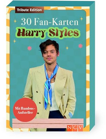 Fan-Box Harry Styles: 30 Motiv-Karten mit Fotos, Lyrics, Facts und mehr I mit Karten-Aufsteller I 100% inoffiziell