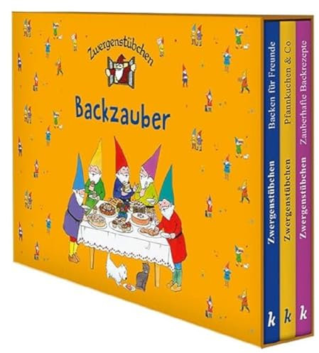 Zwergenstübchen-Schuber - Backzauber: 3 Backbücher in einer Sammelbox: Zauberhafte Backrezepte, Pfannkuchen & Co, Backen für Freunde (Zwergenstübchen ... und Kochbücher für Kinder, Eltern, Familien)