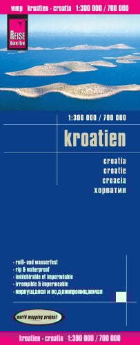 Reise Know-How Landkarte Kroatien (1:300.000 / 700.000): world mapping project