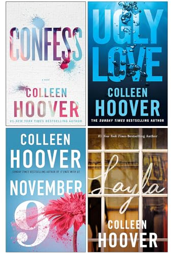 Colleen Hoover Collection 4 Books Set (Regretting You, Layla, Reminders of Him & Never Never)