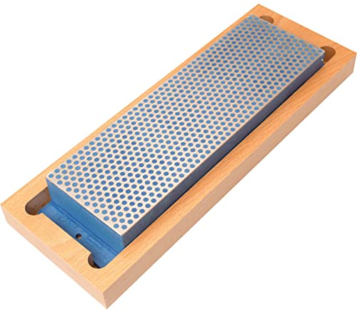 DMT w8 C 8 Pierre à aiguiser aiguiseur diamant, grossier avec boîte en bois dur